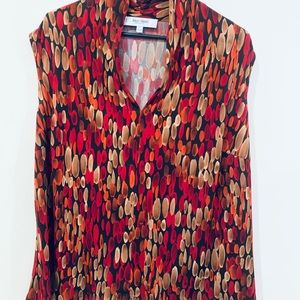 Jones Studio Dotted Pattern Blouse 1X